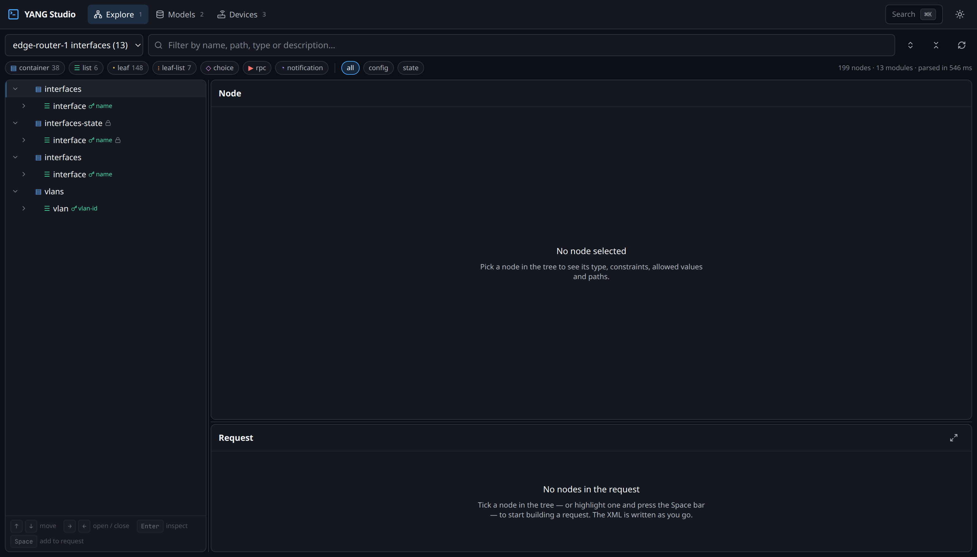 The same view in the light theme.
